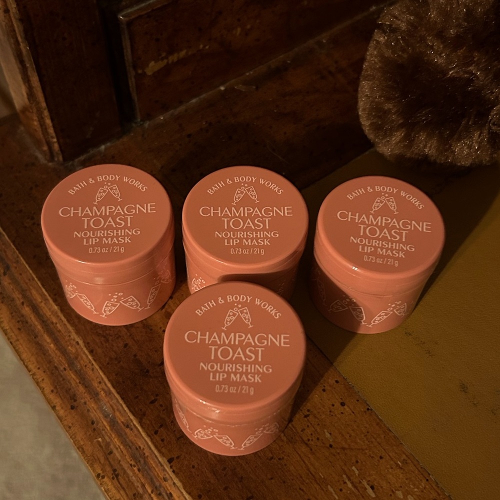 Bath & Body Works Champagne Toast Nourishing Lip 👄 Mask Set